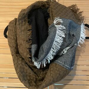 Brown and Black Scarf